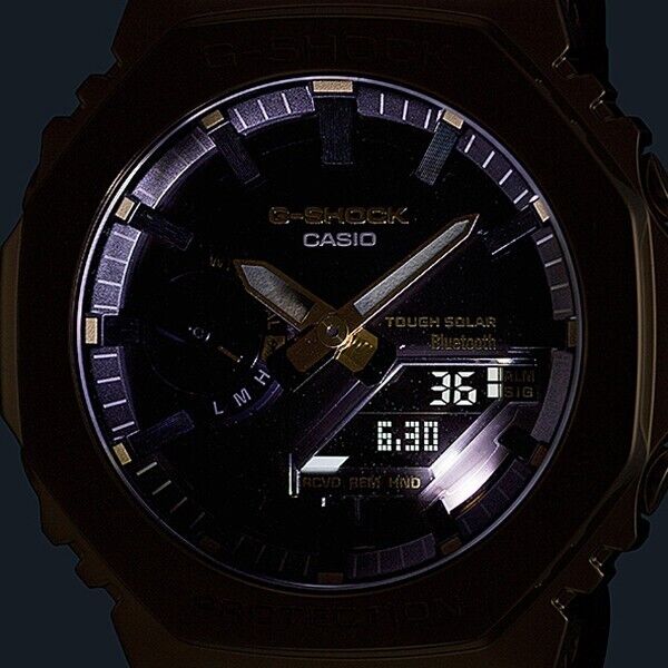 Pre-owned Casio G-shock Full Metal 2100 Series Gm-b2100gd-9ajf Cassioak Men's Watch Gold