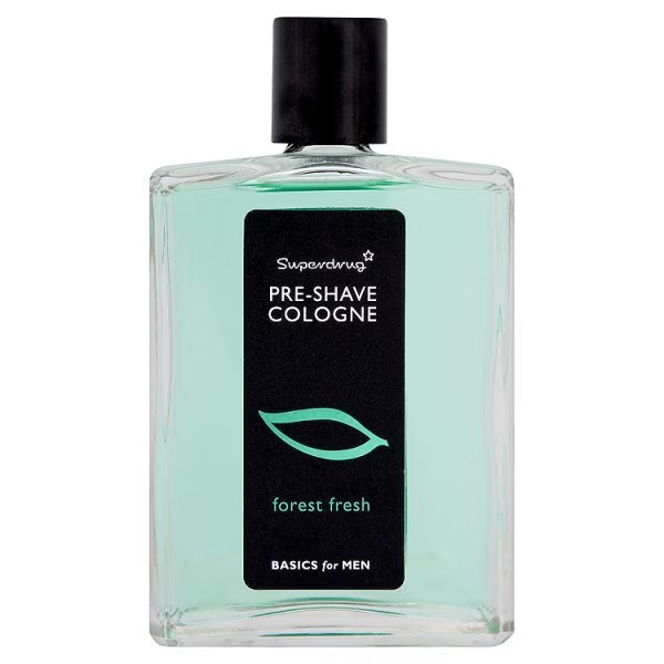 Superdrug Pre Shave Cologne Forest Fresh Mens Grooming Classic Scent 125ml