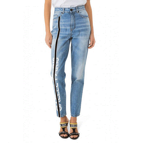 

GAELLE PARIS Женские джинсы GBD6856 Брюки Band Pack Материал с логотипом, Jeans