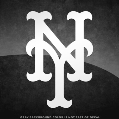 New York Mets Logo Vinyl Decal Sticker - 4'' and Larger - 30+ Color Options!