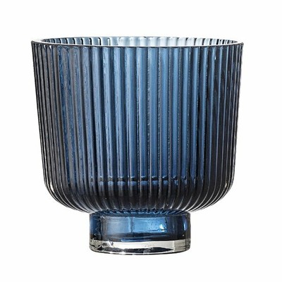 Bloomingville Blumentopf Glas Blau