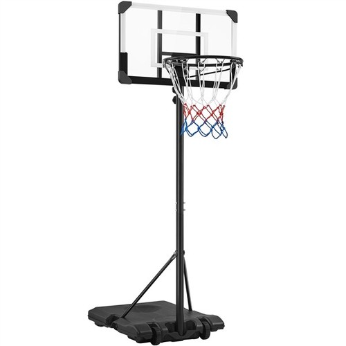 Basketball Hoop System Portable Basketball Goal Height Adjustable 6-7ft for Kids