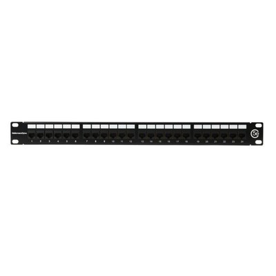 PP110C5E24 Category 5e Universal 24 Port Patch Panel, 1U, Black