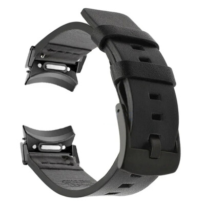 No Gaps Leather Band for Samsuang Galaxy Watch 6 5 4 40 44mm 4 6 classic 43 47mm