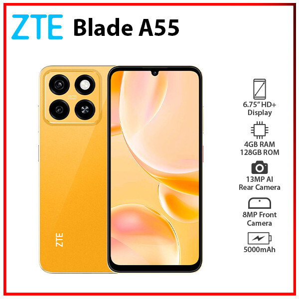 ZTE Blade A55 12/128Gb 2台セット ZTE BLADE A55 (12GB RAM 128GB STORAGE)