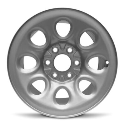New 17x7.5 inch Wheel for GMC Sierra 1500 2005-2013 Silver Painted Steel Rim