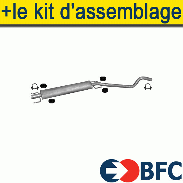 Silencieux IntermÃ©Diaire+ Pour Opel Astra G H 1.6 1.8 2003-