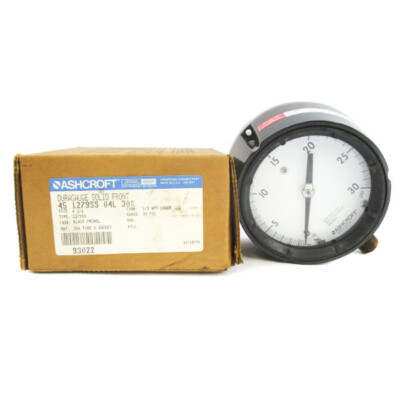 ASHCROFT 451279SS04L30# 0-30PSI 4-1/2'' NSMP