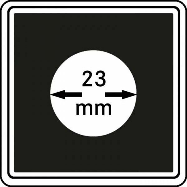 Lindner 2240023 MüNzkapseln CarrÉE 23 Mm, 4er Pack