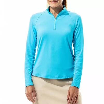 San Soleil SOLTEK LUX L/S SOLID MOCK CARIBBEAN Size S