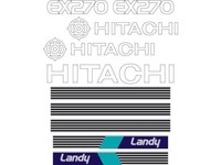 HITACHI EX75UR DIGGER EXCAVATOR DECAL STICKER SET