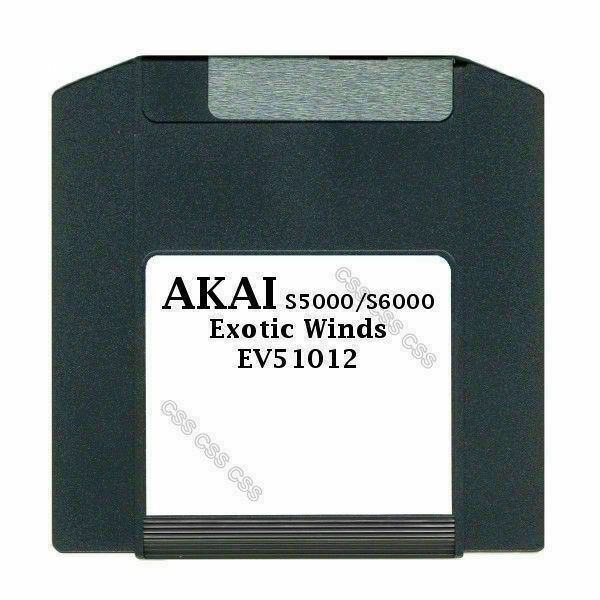 Akai S5000 / S6000 100MB Zip Disk Exotic Winds EV51012