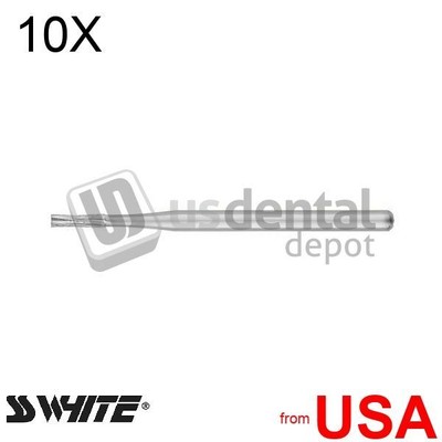 10X LOT of SS WHITE - FG #558 straight fissure crosscut carbide bur, 1 057-15009