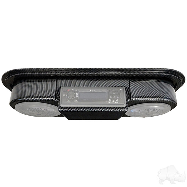 Golf Cart Radio/Stereo Overhead Carbon Fiber Console