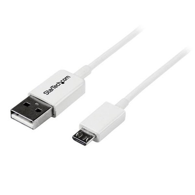 StarTech.com 1m White Micro USB Cable - A to Micro B (USBPAUB1MW)