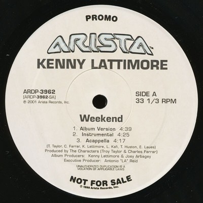 Kenny Lattimore - Weekend, 12'', (Vinyl)