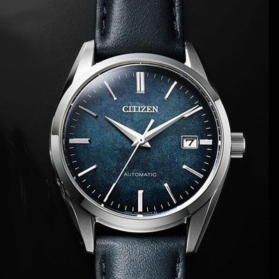 Pre-owned Citizen Collection Nb1060-12l Blue Lacquer Dial Men's Wristwatch In The Box