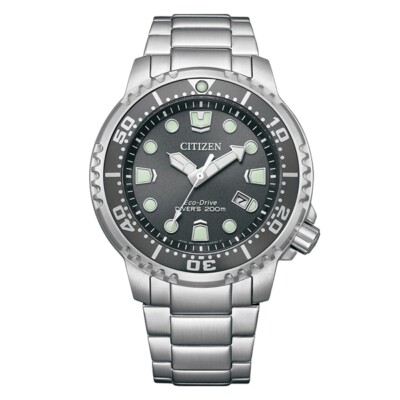 Pre-owned Citizen Promaster Marine Bn0167-50h Gray Eco-drive Diver Men's Watch In Box