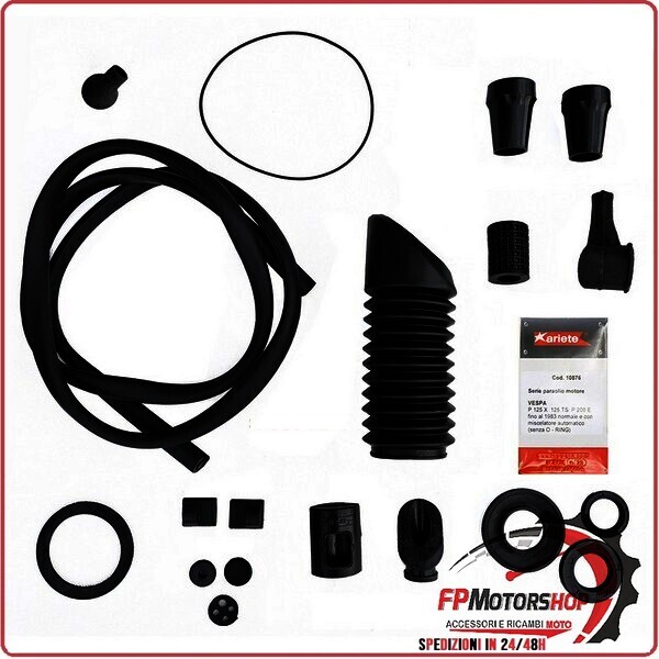 KIT GOMMINI E PARAOLI PER PIAGGIO VESPA 125/150 TELAIO V-PX ARIETE 13914