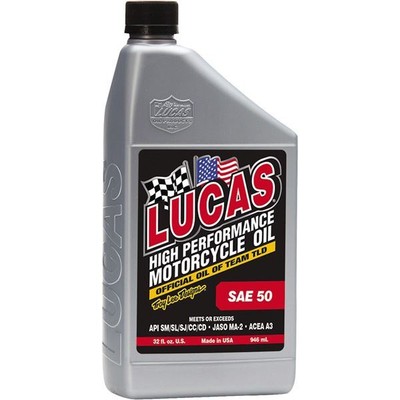 Lucas Oil High Performance 50W Motorcycle Oil | 10712