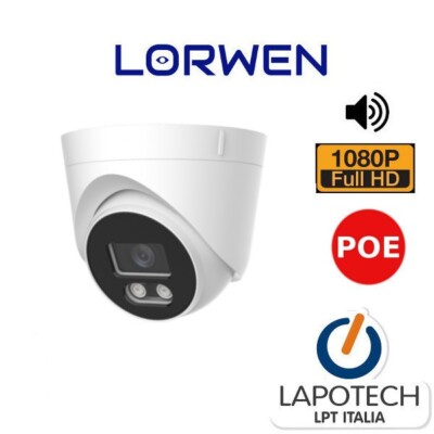 Lorwen IP Camera DE11F2LA POE 1080P Dome 2Mpx 2 Mpx WDR IP66 IR 2.8 MM AUDIO