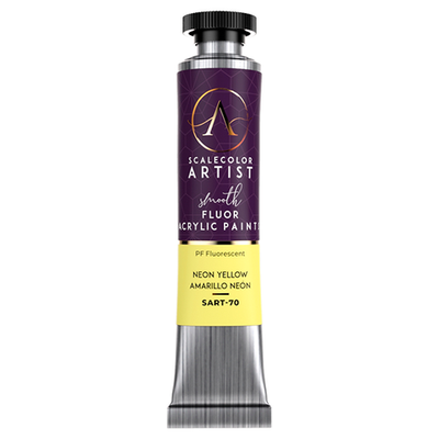Scale75 SART-70 Neon Yellow Creamy Acrylic Paint 20ml for Brush and Airbrush