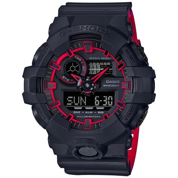 Casio G-Shock Mens Watch GA700SE-1A4 GA-700SE-1A4DR Black Red Free Post 4549526163357 | eBay