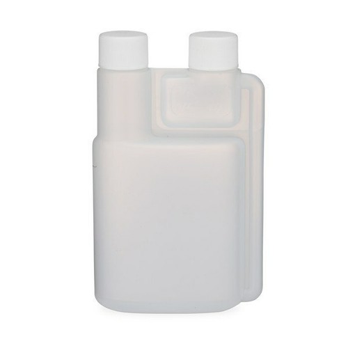 Twin Neck Bettix 8oz Dispensing Measure & Pour Bottle w/Caps + Pivot Spout Cap