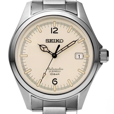 送料無料の商品 Seiko TiCTAC 40th Anniversary SZSB032 White Dial Automatic 時計
