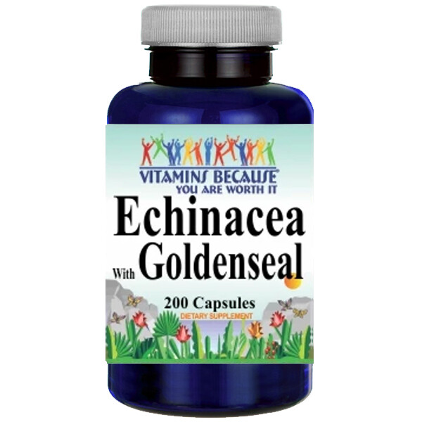 Эхинацея и желтокороль 450мг 200 капсул Echinacea angustifolia purpurea с