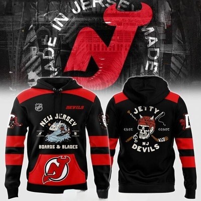 New Je,rs,ey D,evils Bo,ards & Blades Jetty Special Hoodie