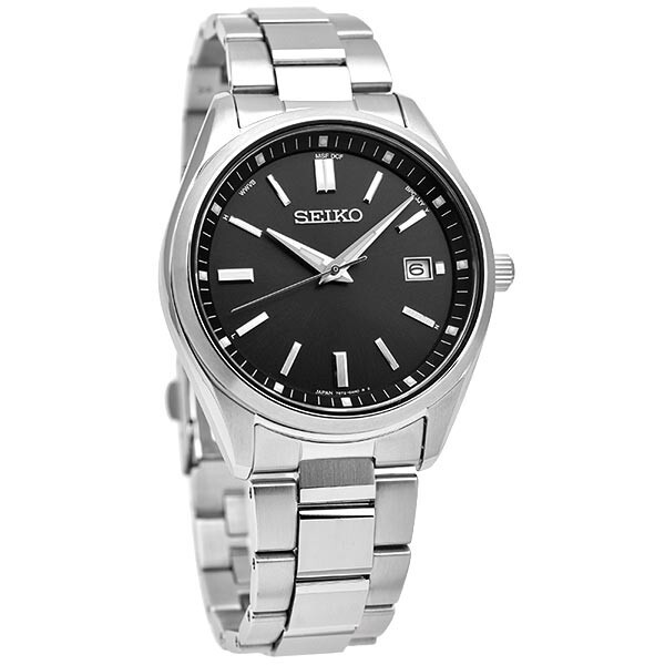 Pre-owned Seiko Selection Sbtm323 Black Solar Atomic Radio Men's Watch Wth Box Fast Ship
