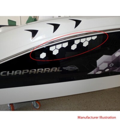 Chaparral Boat Decal 148242-05 | H2O Matrix White (Set of 2)