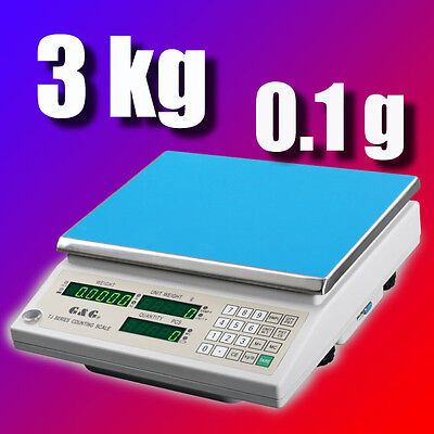 G&G TJ 3kg/0.1g Präzisionswaage Zählwaage Digital-waage