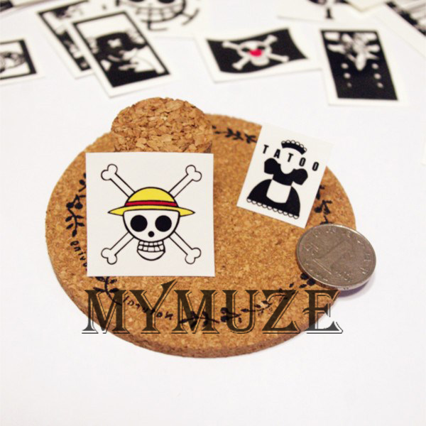 One Piece Straw Hat Pirates Luffy Cosplay Tattoo Sticker Jolly Roger Skull Tatoo One Piece Art Karibu Travels Collectible One Piece Anime Items