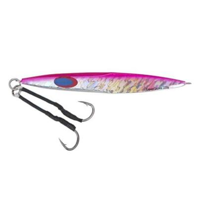 gypsy lures saltwater slider butterfly jig 180g 6 1/4oz pink holo UV 7''  