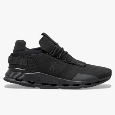 New ON MEN'S Cloudnova Black | Eclipse Running Shoes