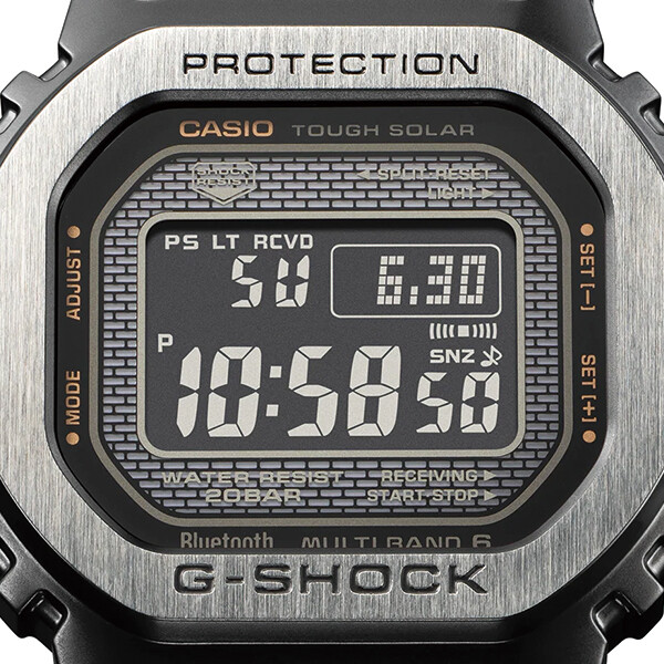 Pre-owned G-shock Casio  Full Metal Black Gmw-b5000mb-1jf Men's Watch Solar 2022