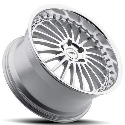 (4) 19'' TSW Wheels Silverstone Silve and Lip Rims(B32)