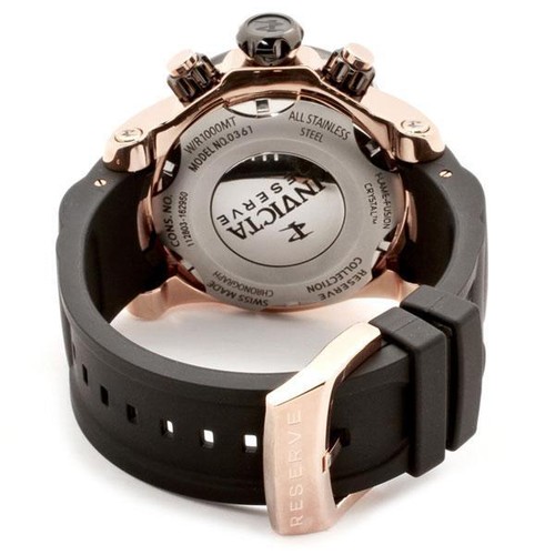 INVICTA INVICTA MEN'S WATCH RESERVE VENOM CHRONOGRAPH QUARTZ TWO TONE RUBBER STRAP 0361