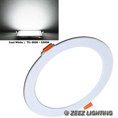15W 7'' Round Cool White LED Recessed Ceiling Panel Down Lights Bulb Lamp Fixture