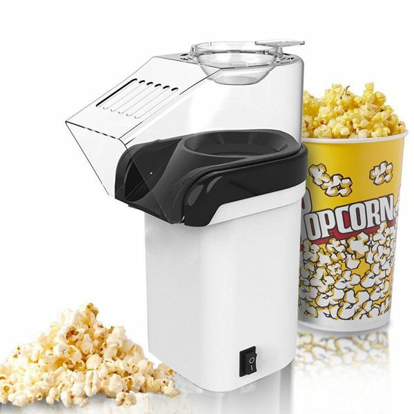 Macchina Pop Corn Elettrica Popcorn Senza Olio 1200w Feste Party Bambini Casa