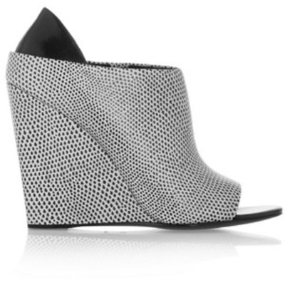 Pre-owned Alexander Wang Gorgeous Nwb Sold Out $715 "alla" Wedges / Ankle Booties By  In Multicolor