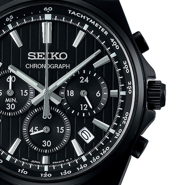 Pre-owned Seiko Selection S Series 8t Chrono Sbtr037 Men's Watch Quartz Chronograph Black