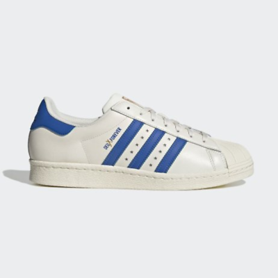Adidas Superstar 80s Deux Leather Shoes Cream Blue IF6292 Expeditedship