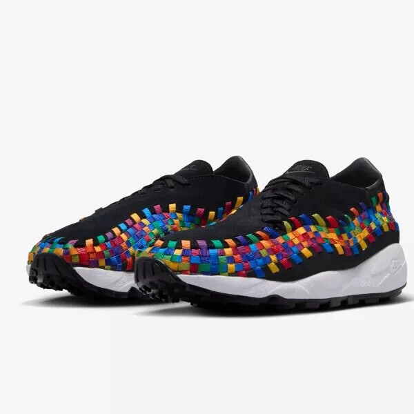 Pre-owned Nike Wmns Air Footscape Woven Black Multi-color Fb1959-002 Women's Size In Multicolor