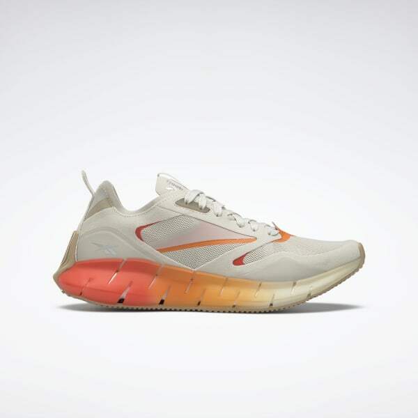 Reebok Women Zig Kinetica Horizon Running Sneaker FW6269 Beige Orange