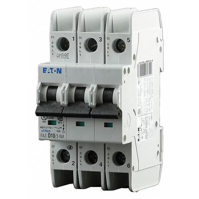 IEC Miniature Circuit Breaker, FAZ-NA Series, 20A, 3 Pole, 2 FAZ-D20/3-NA