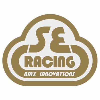 SE Racing - 2nd gen. head tube decal - gold/clear