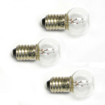 461 Clear Screw-In Light Bulb with Indent for Lionel Beacon Top, 14 Volt, 3 Pcs.